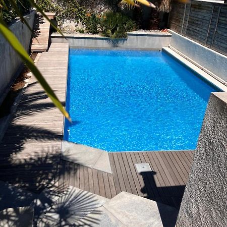2 Pieces Rez-De-Jardin Dans Maison Avec Piscine Villeneuve-Loubet Exteriér fotografie