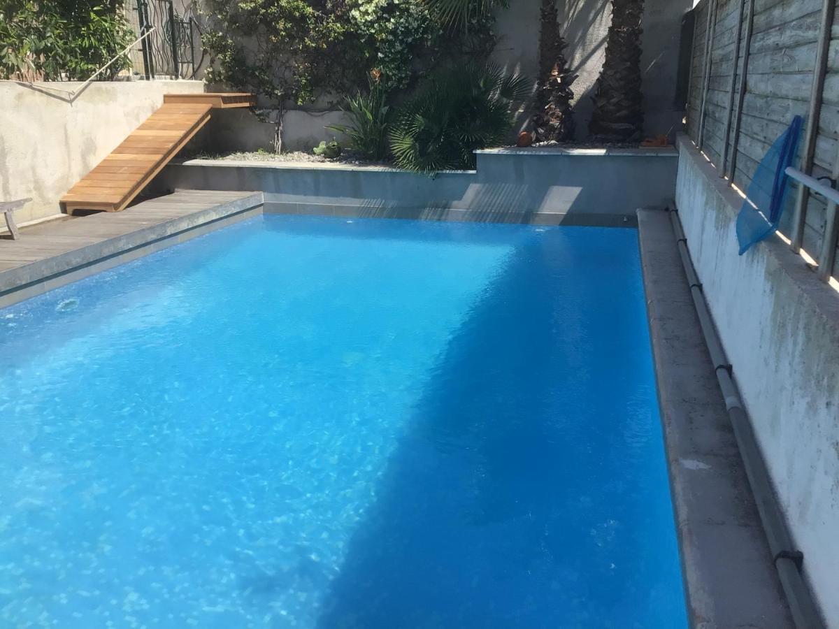 2 Pieces Rez-De-Jardin Dans Maison Avec Piscine Villeneuve-Loubet Exteriér fotografie